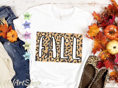 Fall SVG, Autumn svg, Leopard Print svg SVG _HelArtShop_ 