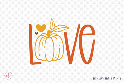 Fall SVG, Autumn SVG, Love Cut File SVG CraftLabSVG 