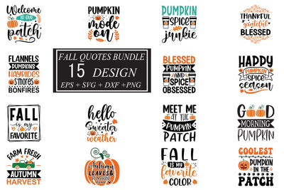 Fall SVG bundle 15 design SVG svgteam 