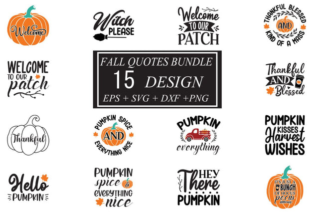 Fall SVG bundle 15 design SVG svgteam 