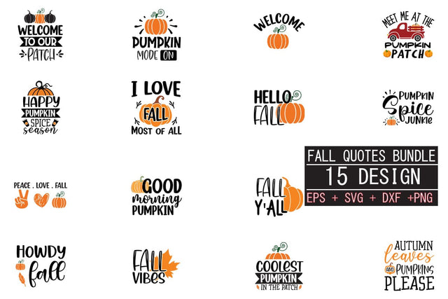 Fall SVG bundle 15 design SVG svgteam 