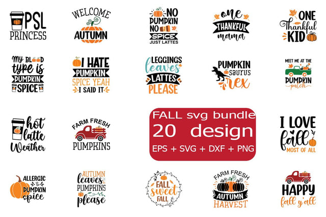 Fall SVG bundle 20 design SVG svgteam 