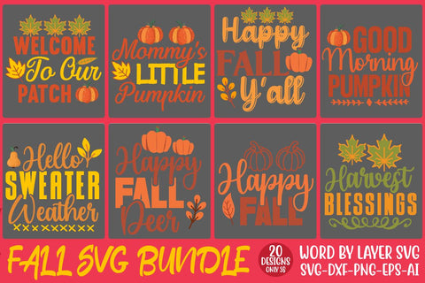 Fall SVG Bundle, 20 SVG Design SVG Rafiqul20606 