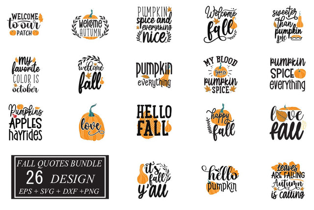 Fall SVG bundle 26 design SVG svgteam 