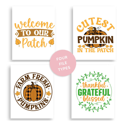 Fall SVG Bundle 30 Files, Autumn SVG, Pumpkin SVG Bundle, Fall sayings svg SVG Elise Cellucci 