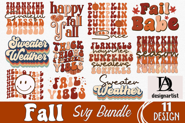 Fall Svg Bundle, Autumn Cut File Sublimation designartist 