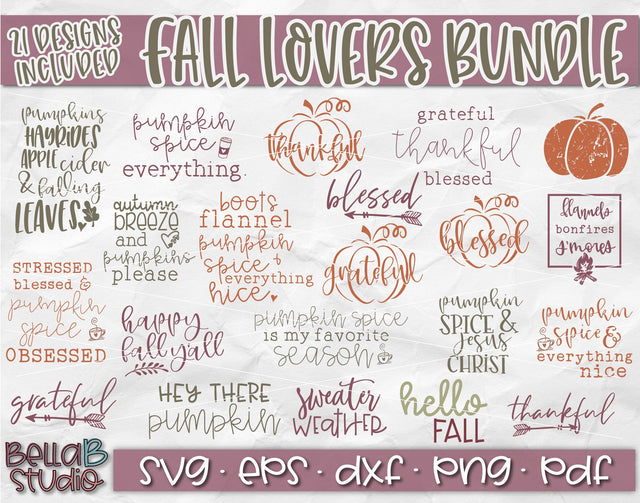 Fall SVG Bundle, Autumn SVG Bundle SVG TB Designs 