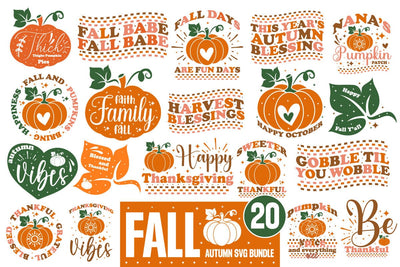 Fall Svg Bundle, Autumn Svg Bundle ,Thanksgiving Svg Bundle, Farmhouse Svg Bundle SVG designmaster24 