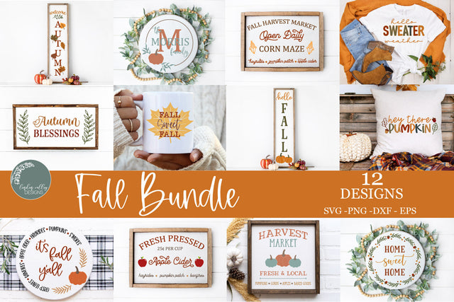 Fall SVG Bundle-Autumn SVG Design Bundle SVG Linden Valley Designs 