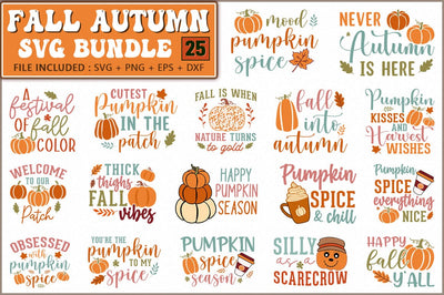 Fall SVG Bundle, Autumn SVG Designs SVG Shetara Begum 