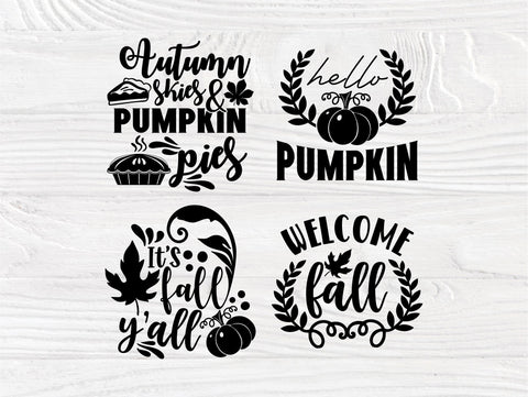 Fall SVG Bundle, Autumn Svg, Pumpkin Svg Files SVG TonisArtStudio 