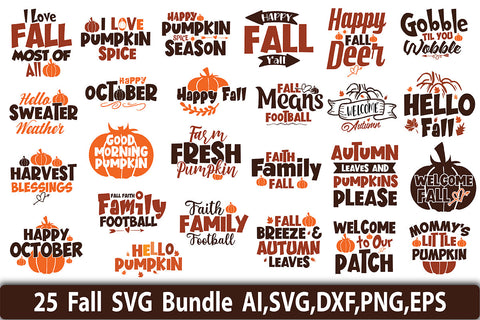 Fall SVG Bundle, Autumn SVG SVG orpitasn 
