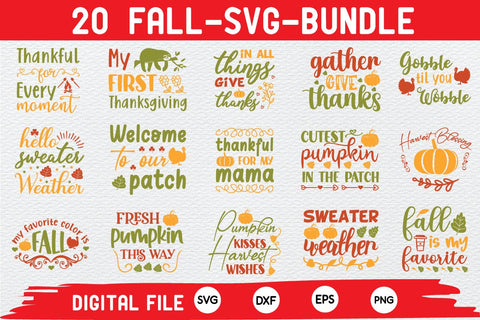 fall svg bundle cut file SVG buydesign 