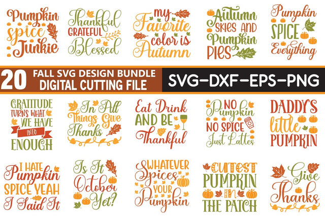 fall svg bundle cut file SVG buydesign 