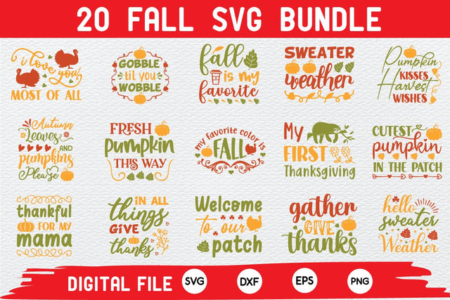 Fall svg bundle cut file SVG buydesign 