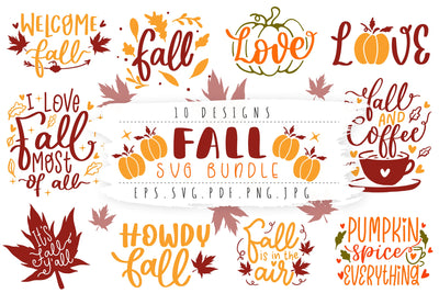 Fall SVG Bundle | Fall Season Lettering Quotes SVG Cut File SVG dapiyupi store 