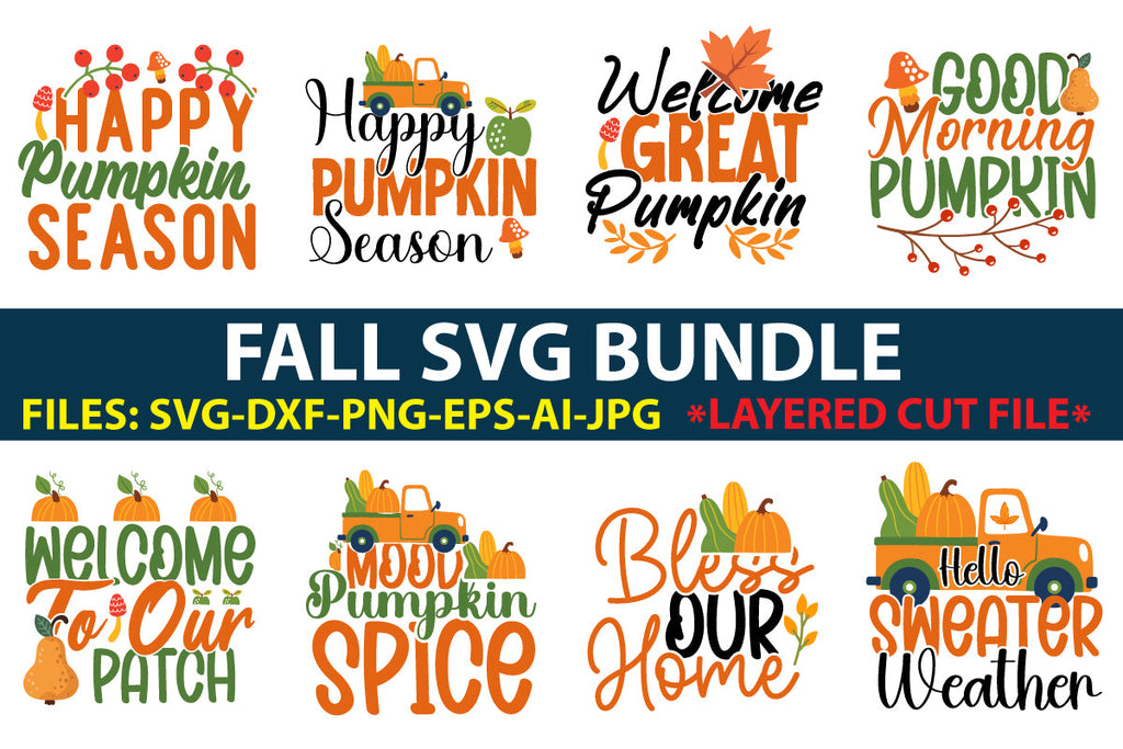 FALL SVG BUNDLE ,FALL SVG BUNDLE Quotes , Funny Svg - So Fontsy