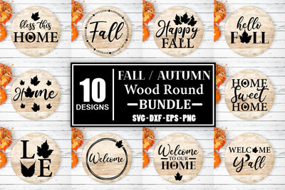 Fall Svg Bundle Fall Svg Thanksgiving Svg Fall Sign Svg Fall Wooden Sign Svg Fall Wood Round Svg Autumn Svg Farmhouse Svg Farmhouse Sign SVG SVG Whistlepig Designs 