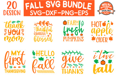Fall svg bundle, Huge fall png SVG BB Type Studios 
