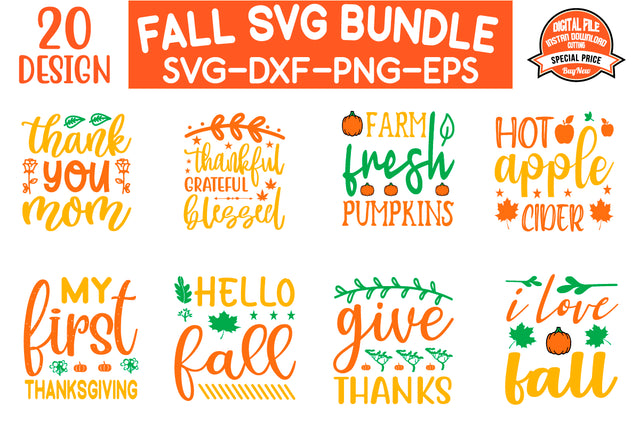 Fall svg bundle, Huge fall png SVG BB Type Studios 