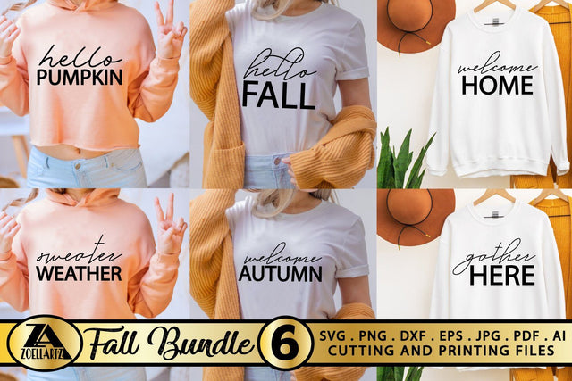 Fall SVG Bundle Pumpkin SVG Autumn SVG T-shirt Mug Designs SVG zoellartz 
