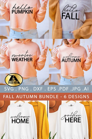 Fall SVG Bundle Pumpkin SVG Autumn SVG T-shirt Mug Designs SVG zoellartz 