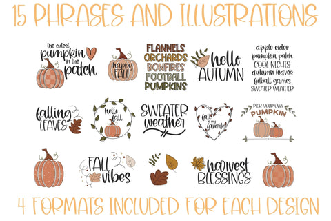 Fall SVG Bundle, Pumpkin SVG, Fall Sublimation for Tumbler Designs, Pumpkin Patch SVG, Hello Fall SVG SVG Designing Digitals 