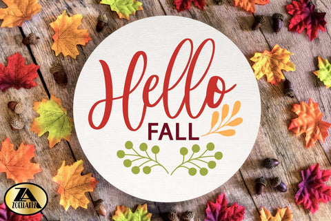 Fall SVG Bundle Round Home Signs SVG PNG Farmhouse Sign SVG SVG zoellartz 