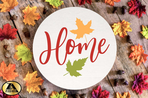 Fall SVG Bundle Round Home Signs SVG PNG Farmhouse Sign SVG SVG zoellartz 