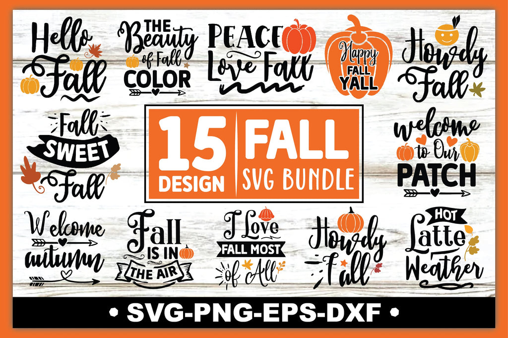 Fall SVG Bundle - So Fontsy