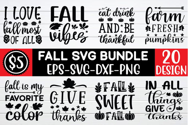 Fall SVG Bundle SVG BB Type Studios 