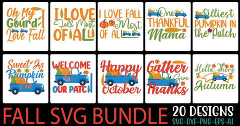 fall svg bundle SVG Cut File SVGs, Quotes and Sayings, Food & Drink, Holiday,On Sale, SVG Studio Innate 