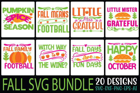 FALL SVG BUNDLE SVG Cut File SVGs, Quotes and Sayings, Food & Drink, Holiday,On Sale, SVG Studio Innate 