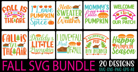 fall svg bundle SVG Cut File SVGs, Quotes and Sayings, Food & Drink, Holiday,On Sale, SVG Studio Innate 