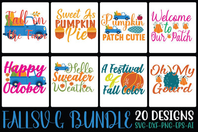 fall svg bundle SVG Cut File SVGs, Quotes and Sayings, Food & Drink, Holiday,On Sale, SVG Studio Innate 