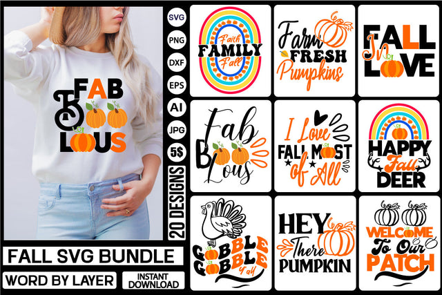 Fall Svg Bundle SVG DesignPlante 503 