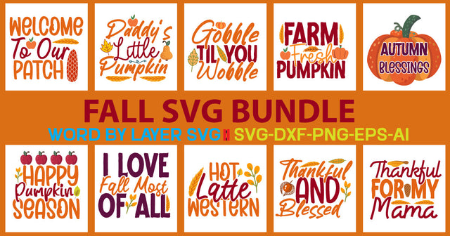 FALL SVG BUNDLE SVG Newmockups 