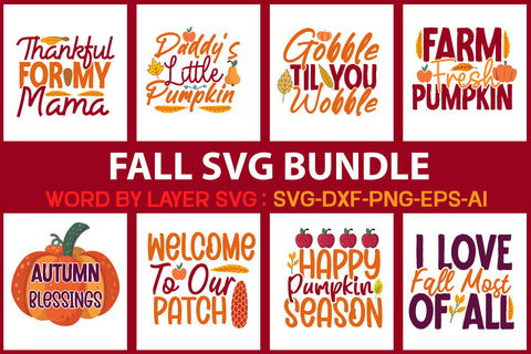 FALL SVG BUNDLE SVG Newmockups 