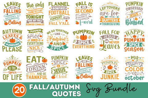 Fall SVG Bundle SVG Regulrcrative 