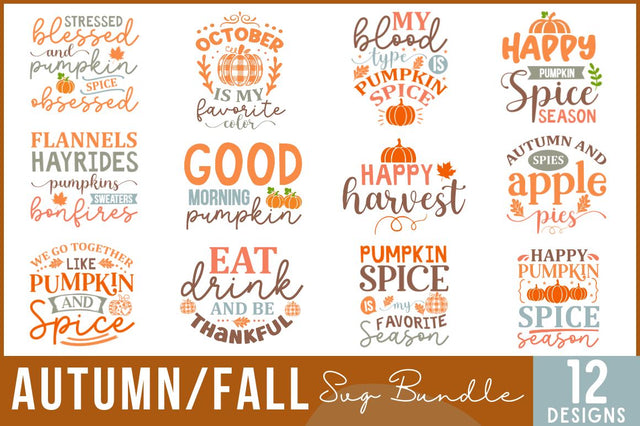 Fall SVG Bundle SVG Regulrcrative 