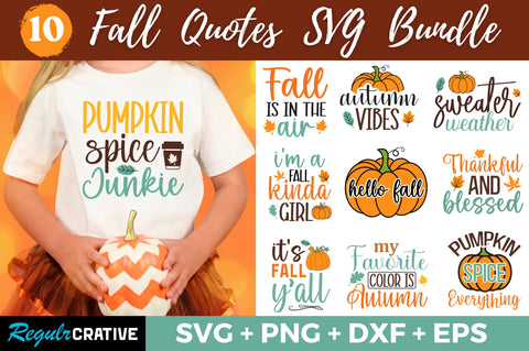Fall SVG Bundle SVG Regulrcrative 