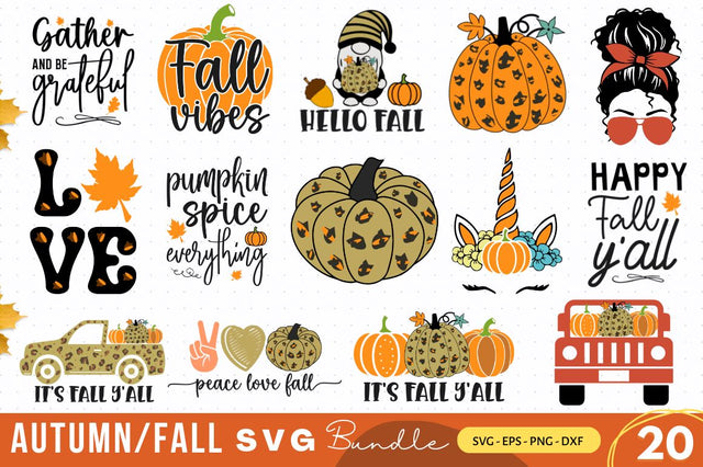 Fall SVG Bundle SVG Regulrcrative 