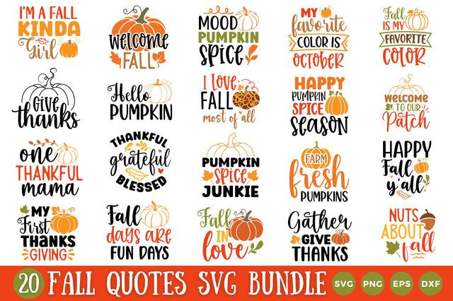 Fall SVG Bundle SVG Regulrcrative 