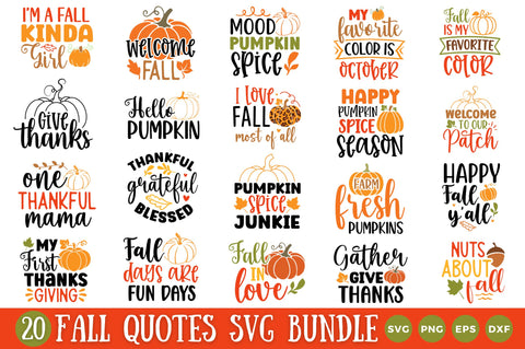 Fall SVG Bundle SVG Regulrcrative 