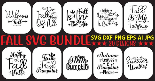 Fall SVG Bundle SVG Syaman 