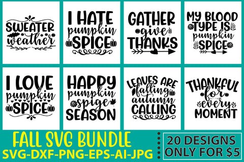 Fall Svg Bundle SVG Syaman 