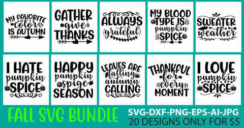 Fall Svg Bundle SVG Syaman 