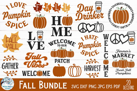 Fall SVG Bundle SVG Wispy Willow Designs 