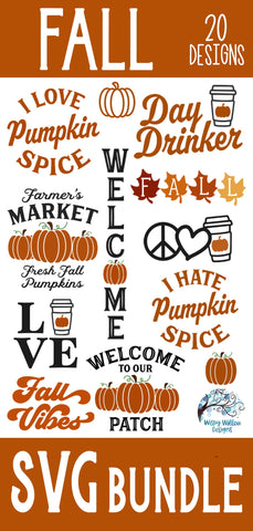Fall SVG Bundle SVG Wispy Willow Designs 