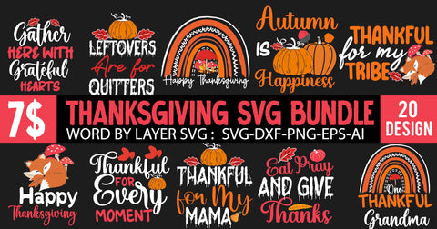 Fall SVG Bundle , Thanksgiving SVG Bundle , Funny Fall SVG Bundle Quotes,Funyny Farmhouse Fall SVG Bundle SVG BlackCatsMedia 